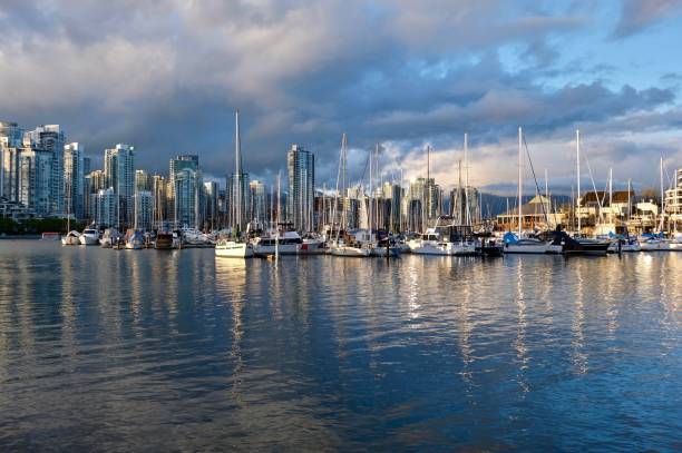istock Vancouver skyline and reflection in the bay. 692412292