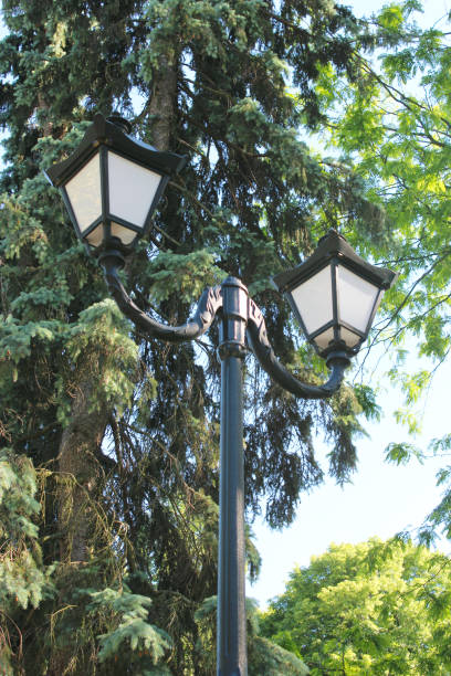 istock Lanterns in city park 692413294
