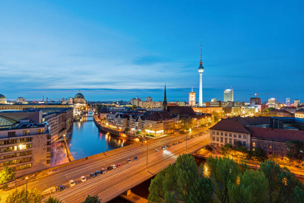 istock The skyline of Berlin at dusk 692413400