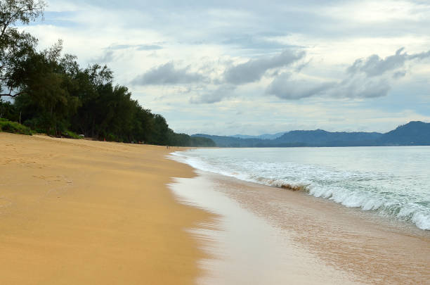 istock Beautiful beach with blue sky at Mai khao beach, Phuket, Thailand 692415678