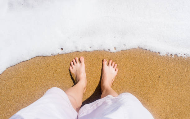 istock feet on sea sand 692439498