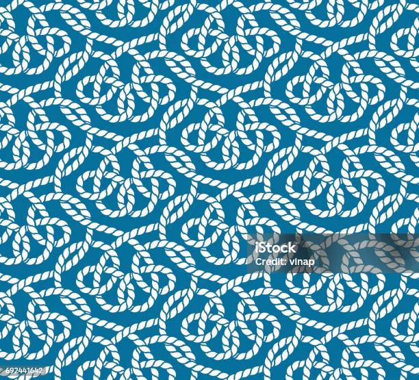 Patterns With Rops Vector Seamless Pattern Of Ropes Stock Illustration - Download Image ...