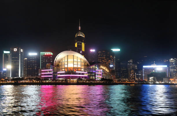 istock Night lights Hong Kong 692444402