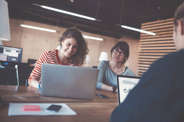 istock Business team brainstorming in coworking office 692444510