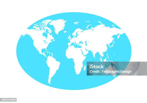 World Map Planet Earth Stock Illustration - Download Image Now - Africa, Asia, Australia