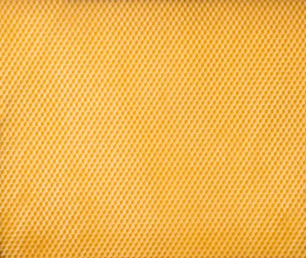 Hexagonal prismatic honeycomb pattern background.