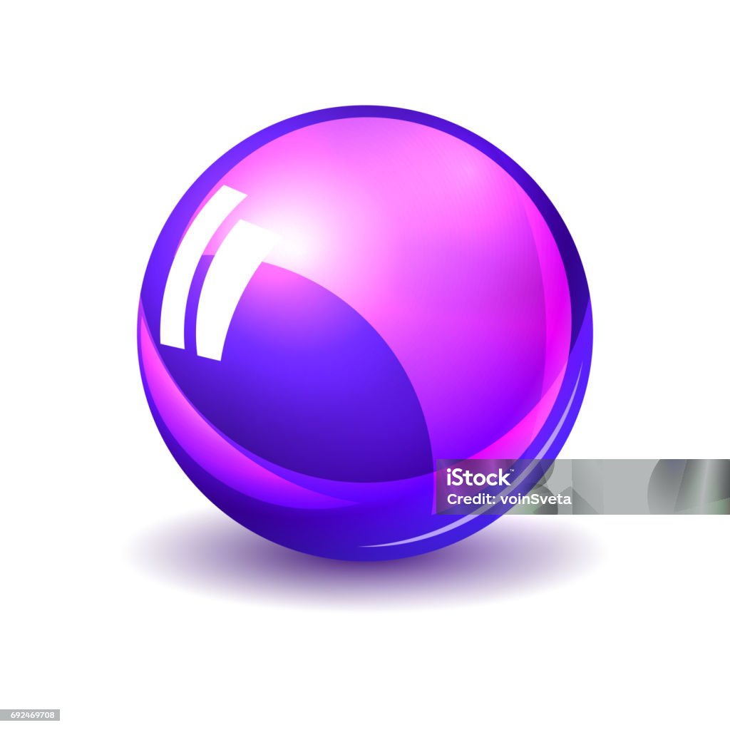 Glass Sphere Vector Glass Sphere Realistic Vector Illustration Stock Illustration ...