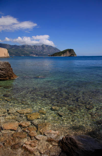 istock Mogren beach in Montenegro in the early morning. 692473080