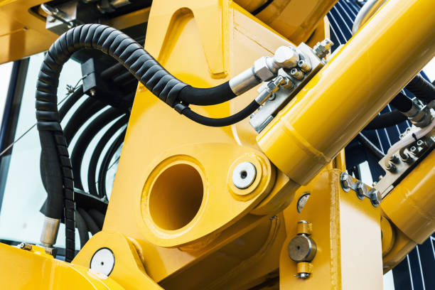 istock hydraulics pipes and nozzles, tractor or other construction equi 692473208