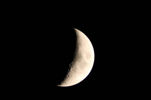 istock A young moon in the growing phase, in the first quarter. 692479940