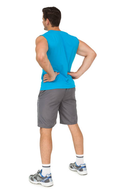 istock Full length rear view of a fit young man 692479962