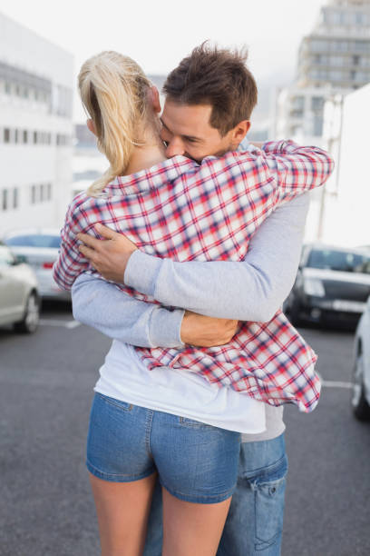 istock Hip young couple hugging each other 692485860