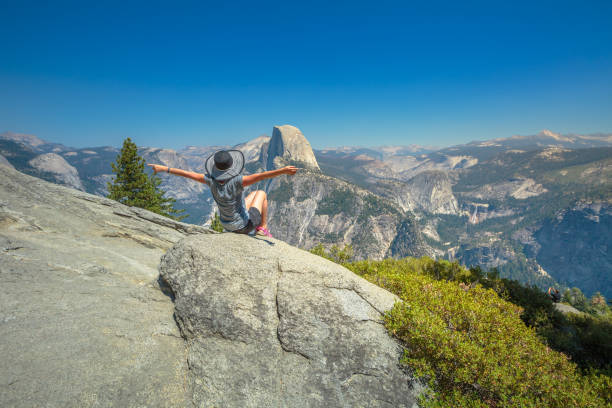 istock Freedom woman at Glacier Point 692485916