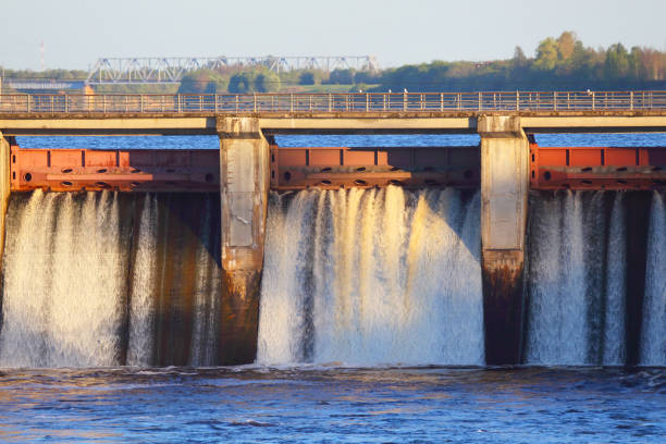 istock Dam of hydroelectric power. 692489764