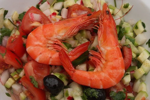 Mixed salad - Shrimp - Rawness