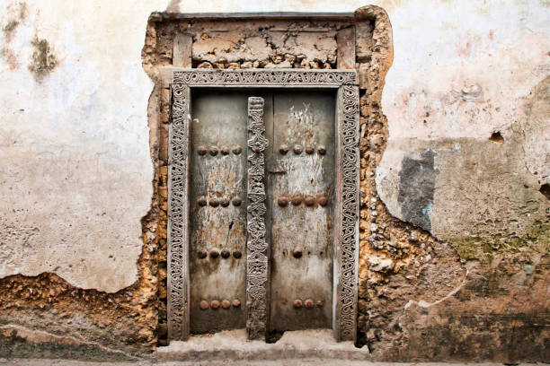 Old wooden door at Stone Town