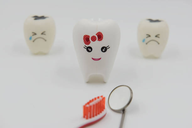 istock Model  lady smile Cute toys teeth in dentistry 692496142