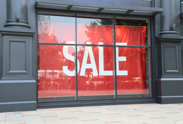 istock sale sign on store window 692496226