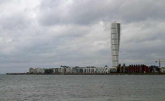 the highest building in Sweden is skyscraper 'Turning Torso' in Malmo, Sweden