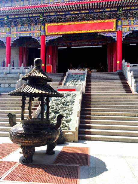 istock Chinese Incense Burner in Front of The Temple 692509784