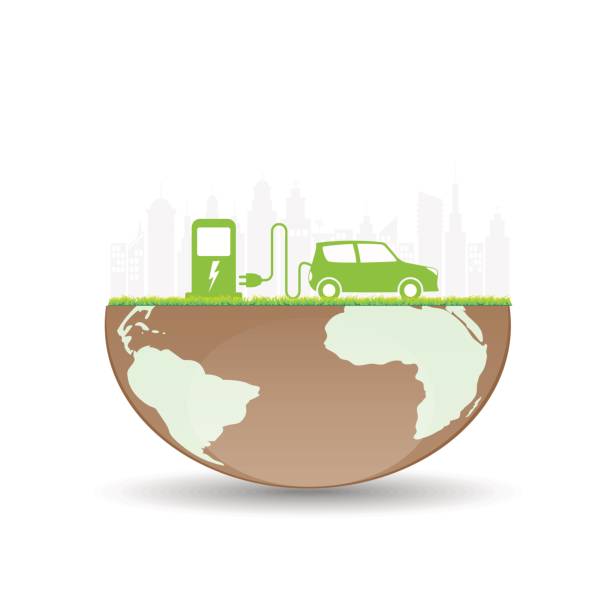 istock Car electric, Clean energy saving of the world 692516450
