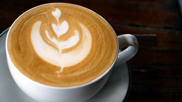 istock Latte art and cappuccino coffee 692519772