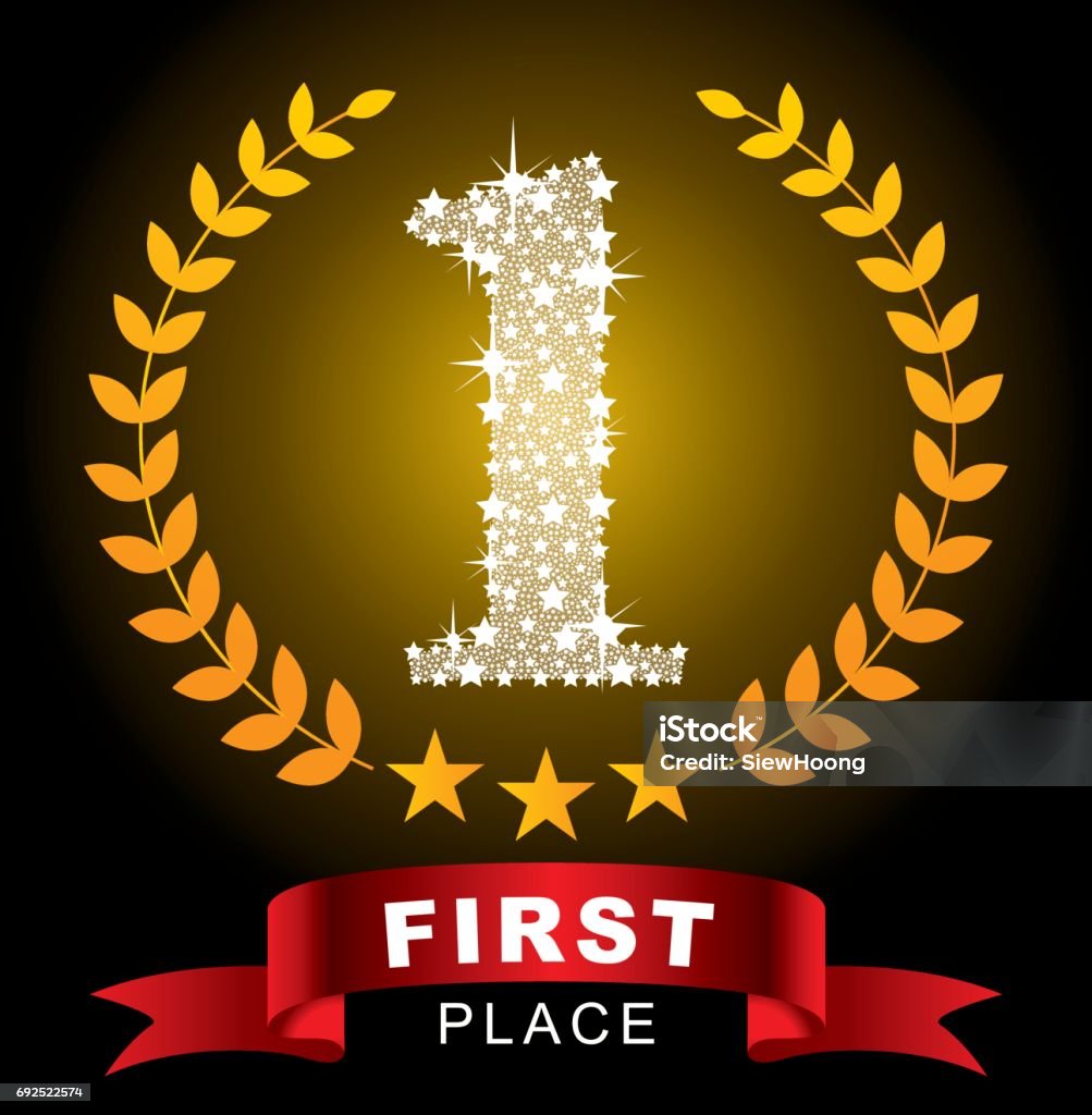 First Source First Place First Place Stock Illustration - Download Image Now - Award Ribbon ...