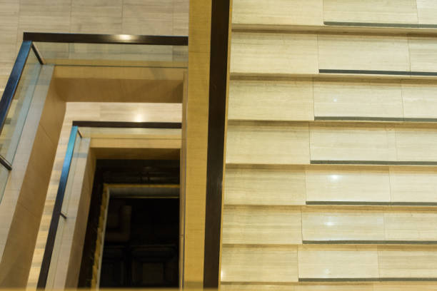 istock Spiral staircase pattern in the hotel 692533620