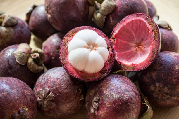 istock fresh mangostine on the plate 692533896
