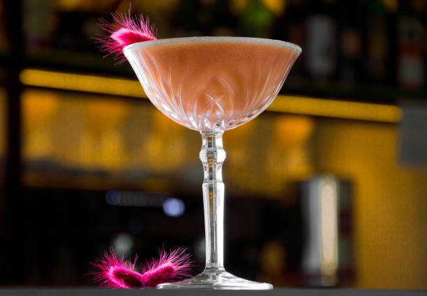 Elegant cocktail with a delicious side dish