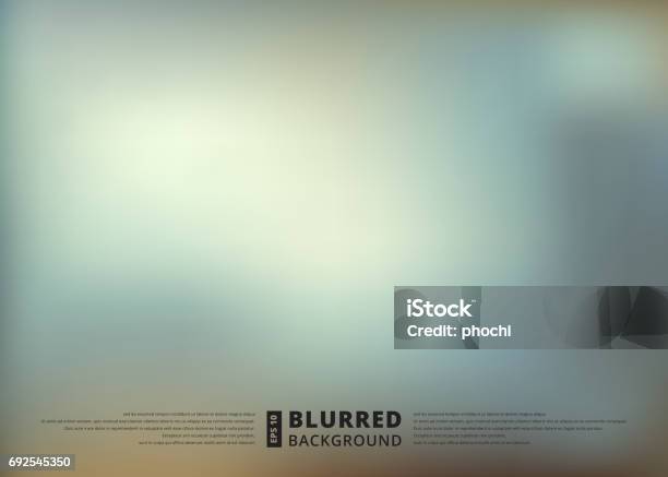 Abstract Blue Blur Unfocused Style Background Blurred Wallpaper Design Vector Stock Illustration - Download Image Now