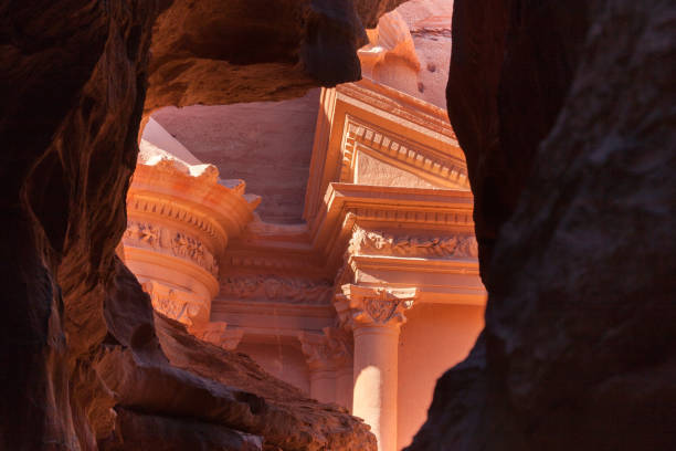 Petra ancient city, Jordan stock photo