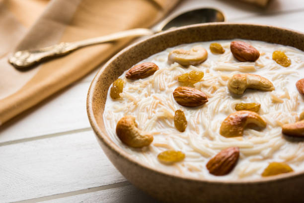 istock Most famous Indian sweet pudding Kheer or semiya khir in a bowl.Selective focus 692564294