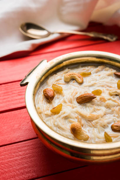 istock Most famous Indian sweet pudding Kheer or semiya khir in a bowl.Selective focus 692570262