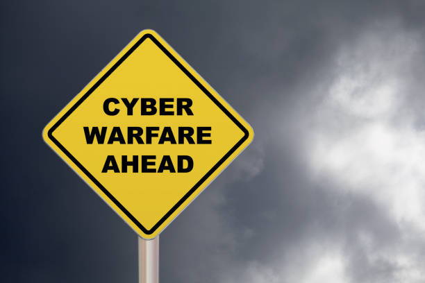 istock Crossing Sign - Cyber warfare Ahead 692570402