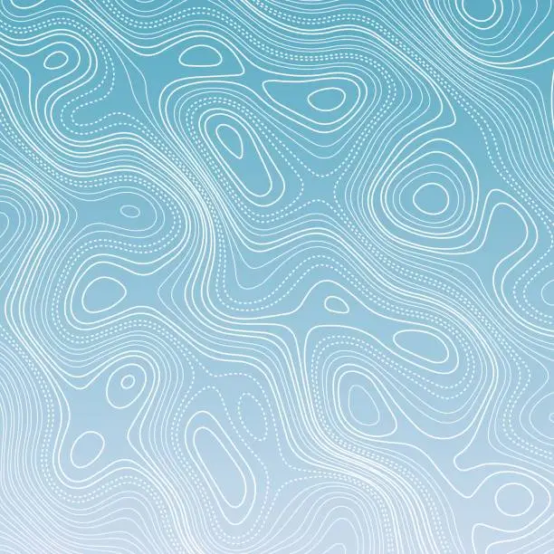 Vector illustration of Blue topography