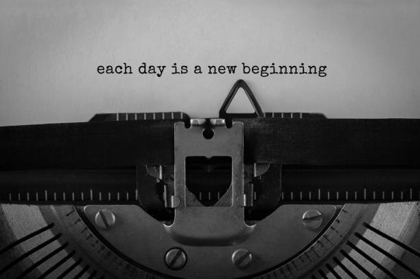 istock Text Each day is a new beginning typed on retro typewriter 692607704