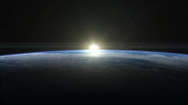 istock Sunrise over the Earth. View from space. 692607822