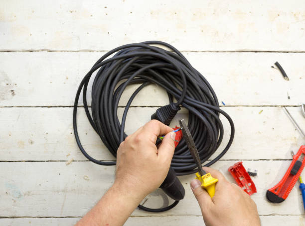 istock Electrical equipment used by an electrician 692609930