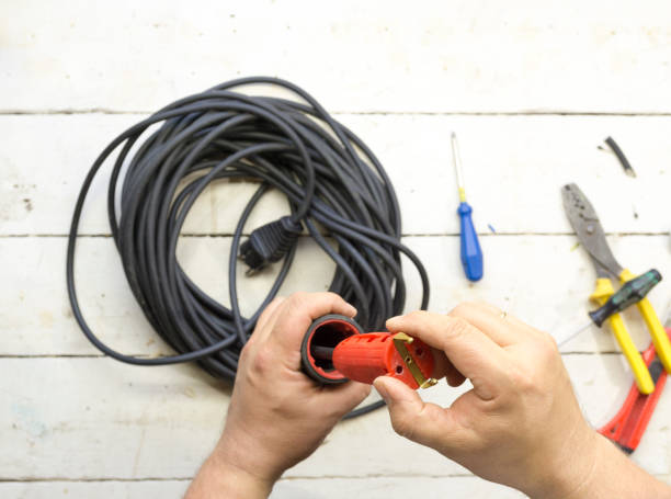 istock Electrical equipment used by an electrician 692609970