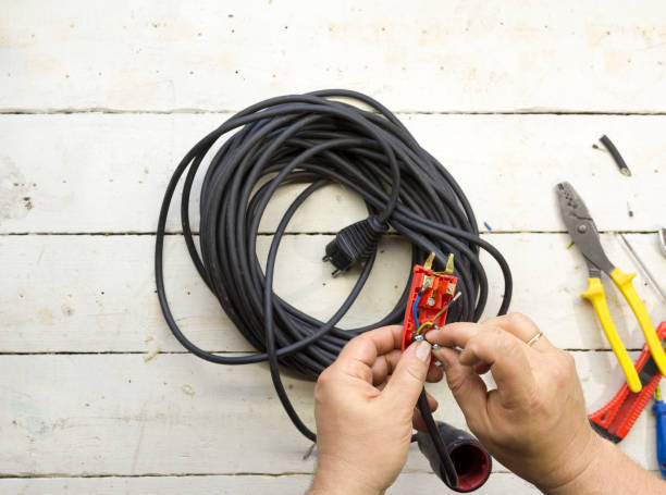 istock Electrical equipment used by an electrician 692614076