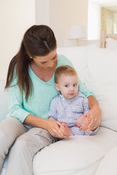 istock Happy mother with her baby boy 692614664
