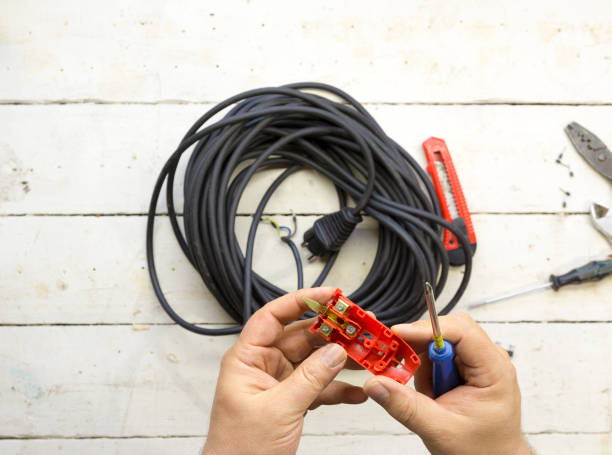 istock Electrical equipment used by an electrician 692615070