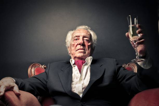 The godfather Senior boss is sitting in an armchair old rich white guy stock pictures, royalty-free photos & images