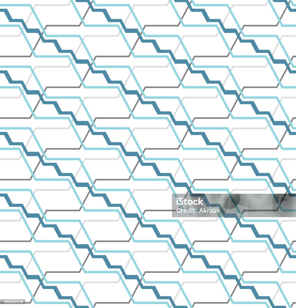 Abstract Seamless Pattern With Angular Lines Structure Of Geometric ...