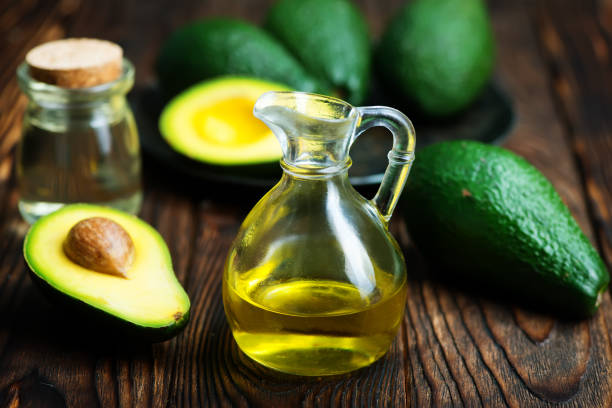 avocado oil stock photo