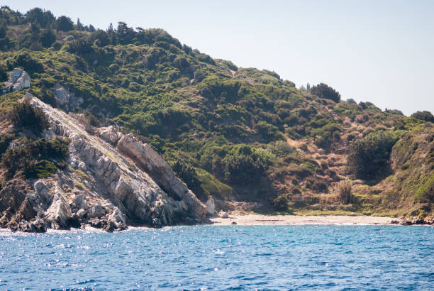 istock Samos island, greece, seen from the sea 692631742