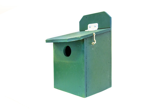 Professional green birdhouse to stimulate urban garden wildlife