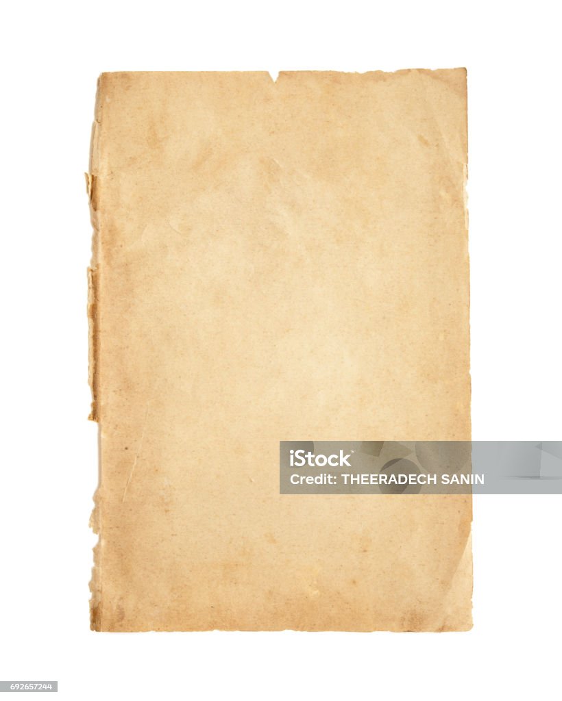 Old paper Old paper on white background. Paper Stock Photo