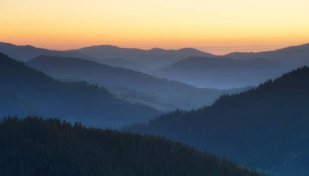 istock Hills lines during sunrise. Beautiful natural landscape 692660330